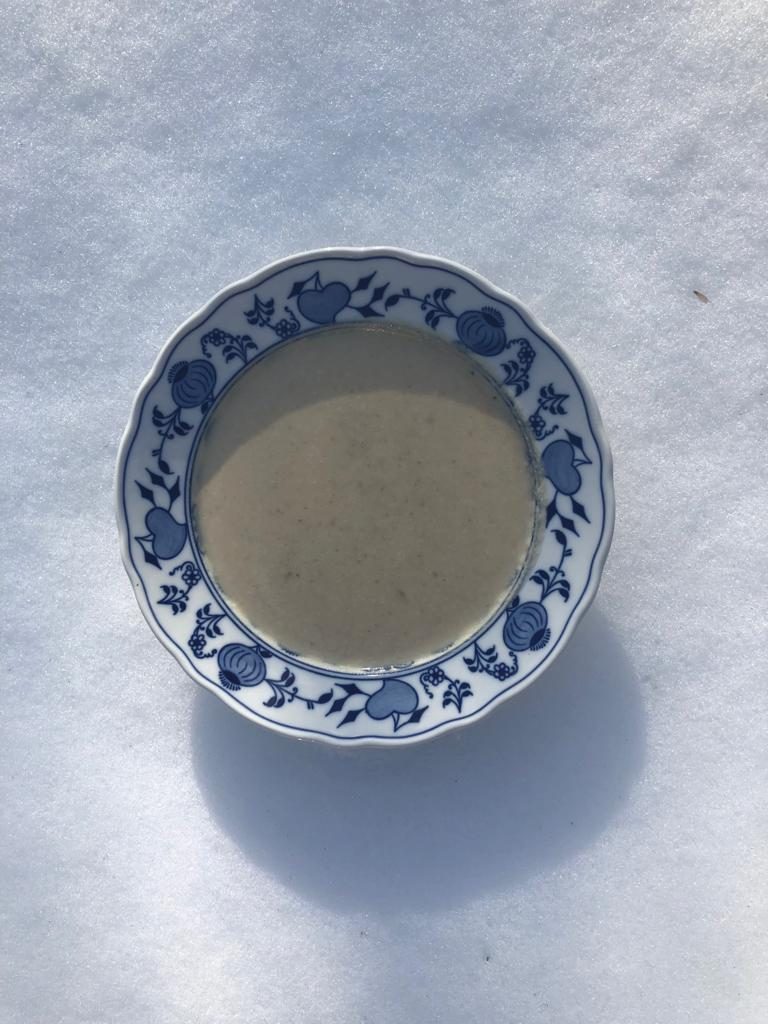 Borlottibohnen-Petersilienwurzelcremesuppe